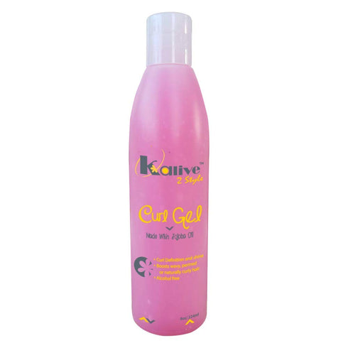 KALIVE Curl Gel 8 oz I Defines All Types of Curls, Waves, and Hair Textures I Hair Product for Women, Natural or Permed