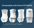 Scent Fill 100% Natural Fresh Peppermint Plug-in Starter Kit, 4 Refills & Diffuser