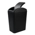 Plastic Trash Can with Swing Lid | 4.2 Gallon | Black | 1 Pack