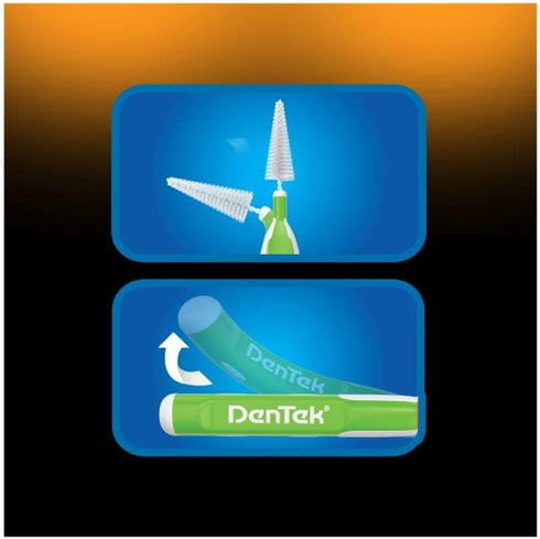 DenTek Easy Brush Fresh Mint Extra Tight Interdental Cleaners, 16 Count (Pack of 4)