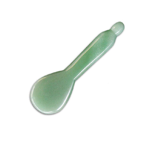 Jade Gua Sha Massage Tool, Natural Green Gua Sha for Anti Aging Facial Skin SPA