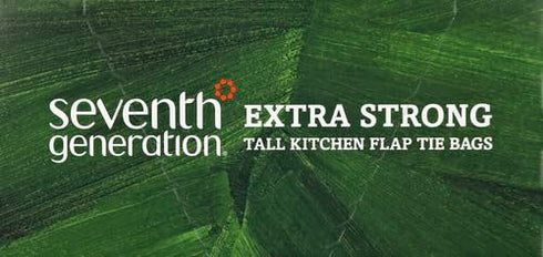 Seventh Generation Tall Kitchen Trash Bags, 30 Bags, 13 gal