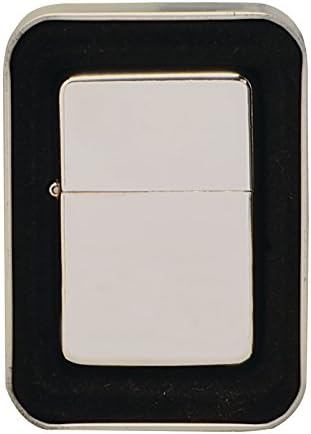 Thirsty Rhino Klik Windproof Refillable Oil Wick Lighter with Vintage Flip Top and Aluminum Gift Case