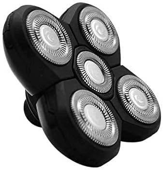 Men's Electric Shaver Replacement Heads - 5 Head Fiveblade for Wet & Dry Shaving, Waterproof Multi-Functional