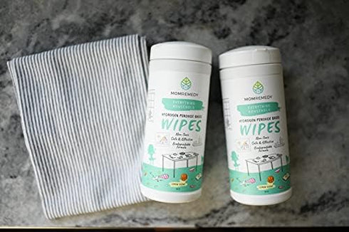 MOMREMEDY Hydrogen Peroxide Cleaning Wipes | All Purpose Cleaner and Stain Remover | Multipurpose for Home, Kitchen