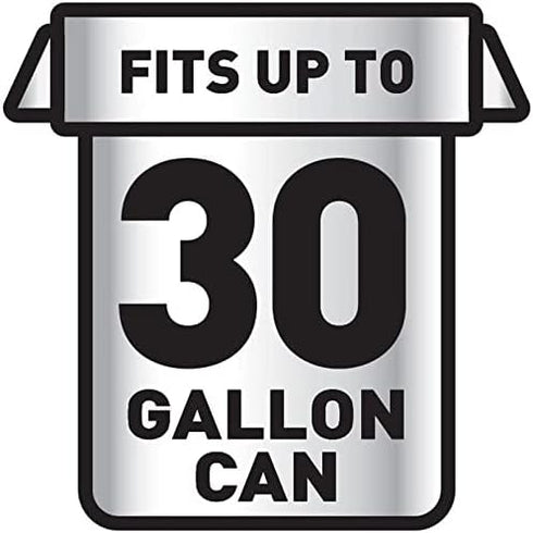 Glad Large Trash Bags, 30 Gallon, 25 Bags, with Drawstring