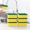 Multifunction Scrub Sponge, Green 10 pcs, Protects Nails and Fingers, Removes Tough Stains and Grease