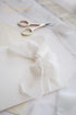 Lookein Handmade 1.5" Chiffon Silk-Like Ribbon Sample Swatch Chart - Frayed Edges for Wedding Invitations