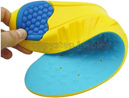 Happystep Memory Foam Sport Gel Shoe Insoles - Heel Cushioning and Shock Absorption (Size M: Men 6-8, Women 7.5-9.5)