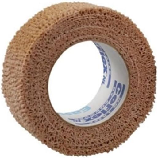 Andover CO-Flex 1"x5Yds Tan Flesh, 6-Rolls Cohesive Flexible Elastic Bandage for Kids, Pets, and Animals.