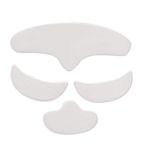 ZJchao Wrinkle Patches, 4Pcs Anti Wrinkle Silicone Patch Pad, Reusable Forehead Eye Face Chin Patch for Women