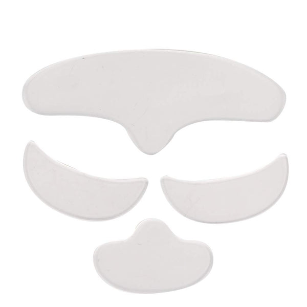 ZJchao Wrinkle Patches, 4Pcs Anti Wrinkle Silicone Patch Pad, Reusable Forehead Eye Face Chin Patch for Women