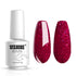 Vishine Gelpolish Lacquer, Shiny Color Soak Off UV LED Gel Nail Polish, Glitter Red (1550)