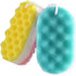 Pack of 3 Exfoliating Foam Sea Sponge, Soft Bath Shower Sponges for Women Men, Extra Large Size