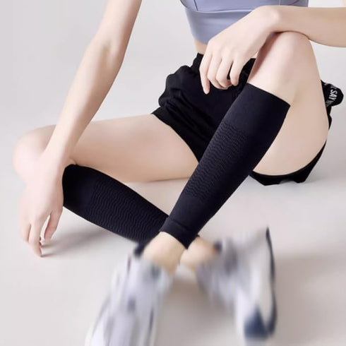 kuaidh Calf Compression Sleeve Women's Sports Running Skipping Rope Fitness Middle long tube Elastic