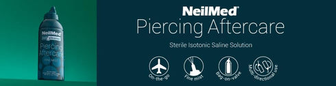 NeilMed NeilCleanse Piercing Aftercare, Fine Mist, 6.3 Fluid Ounce