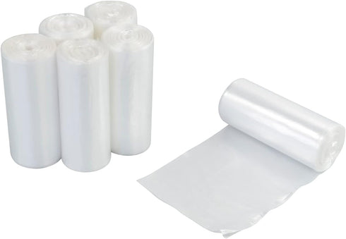 13 Gallon Clear Garbage Bags, 6 Rolls, 150 Counts for Office Trash