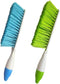 Jilukibo 2 Pack Soft Bristle Bed Sheets Sweeping Cleaning Brush with Long Hand,