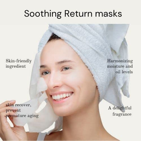 Syn Bio Beta Glucan 7 Pack Premium Korean Sheet Masks - Hydrating Face Masks with Antioxidants