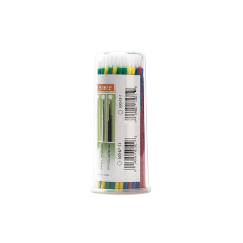 SNAWOP Dental Micro Applicator, 100PCS Disposable Brushes, 4 Colors for Teeth Whitening and Cleaning