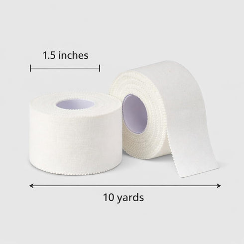 TIMPHO 1.5 Inch 10 2 Athletic Sports Tape x Yards per Roll, Easy Tear Support Tape for Training, Gym & Everyday