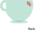 Set 12 Big Dot of Happiness Floral Lets Par-Tea - Shaped Thank You Cards - Garden Tea Party Thank You Note Cards