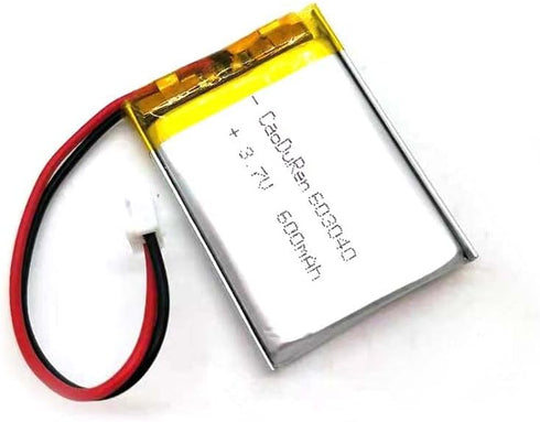 3.7V Li Lipo Lithium Polymer Ion Battery Pack with 2 Pin 2.0mm/1.25mm JST Connector (603040 600mAh)