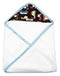 My Blankee Newborn Hooded Baby Boy Towel, Brown Road