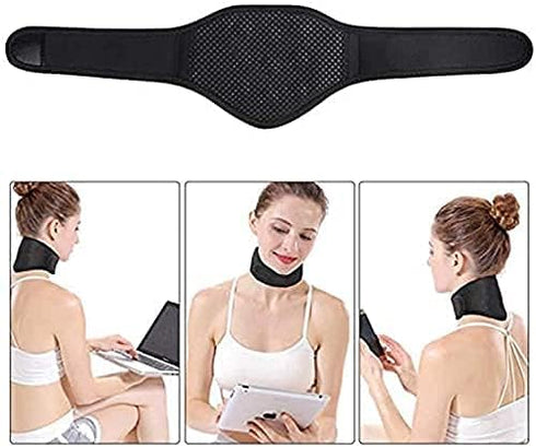 Neck Support Brace Strap for Pain Relief and Bone Relaxer Adjustable Self Heating Neck Stretcher Cervical Collar Warm Neck Guard Protector Neck Wrap for Neck Injury Pain Stiff Neck Stiffness Headache