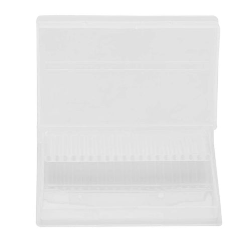 Nail Drill Bit Case Holder, 20 Slots Organizer Displayer Stand for Manicure Tool, Nail File Bit Case