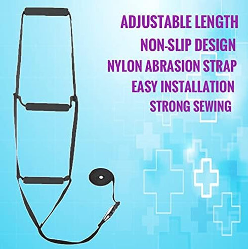 OYSTERBOY Bed Rope Ladder Pull/Sit Up Assist Device with Non-Slip Padded Handle Strap - Sit Up Hoist for Elderly Senior