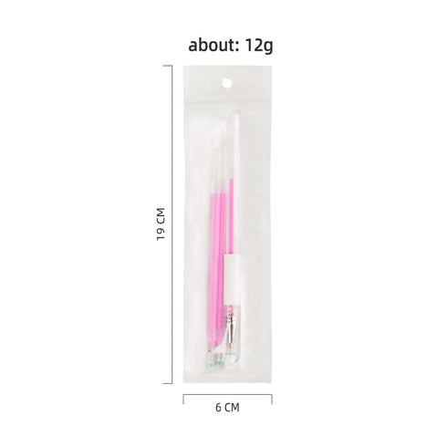 Eyebrow Microblading Marker Pen, Skin Marker Pen for Permanent Makeup Position Mapping (Pink)