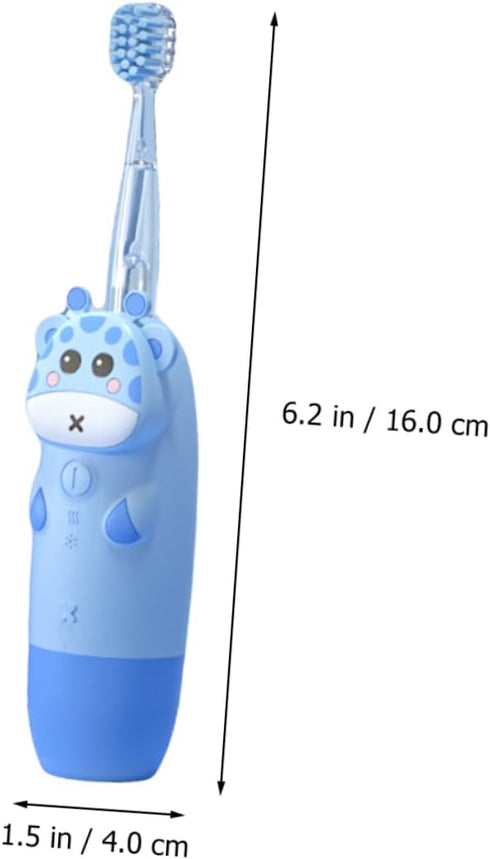 Set 4pcs ORFOFE Children's Electric Toothbrush Sonic Toothbrush for Boys and Girls Colorful Deer Design Battery Not