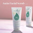Young Living Satin Facial Scrub Mint, 2 oz, Gentle Exfoliation & Skincare, Dead Skin Removal & Renewal, Bright