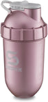 SHAKESPHERE Shaker Bottle - 24oz Leak Proof Protein Shaker for Pre Workout, Smoothie, BPA-Free, Easy Clean (Rose Gold)