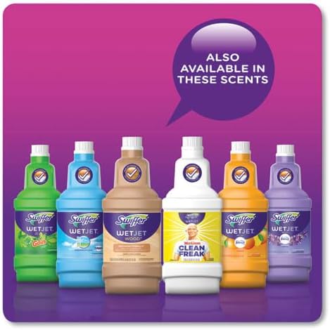 Swiffer WetJet Antibacterial Solution Refill, 1.25 Liters All Purpose Floor Cleaning Solution, Fresh Citrus Scent