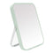 YEAKE Table Desk Vanity Makeup Mirror, 8-Inch Portable Folding Mirror with Metal Stand, 90° Adjustable Rotation (Green)
