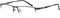 Jcerki Gray Bifocals Reading Glasses, 2.00 Men Women Fashion Light Half Frame Eyeglasses