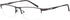 Jcerki Gray Bifocals Reading Glasses, 2.00 Men Women Fashion Light Half Frame Eyeglasses