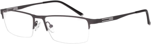 Jcerki Photochromic Gray Reading Glasses +0.50 Strength Half Frame Men Eyeglasses