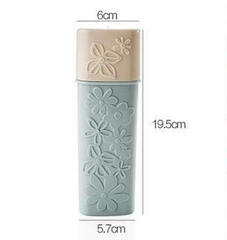 2PCS Portable Toothbrush Toothpaste Holder Case for Travel Use, Color Random, PP Plastic
