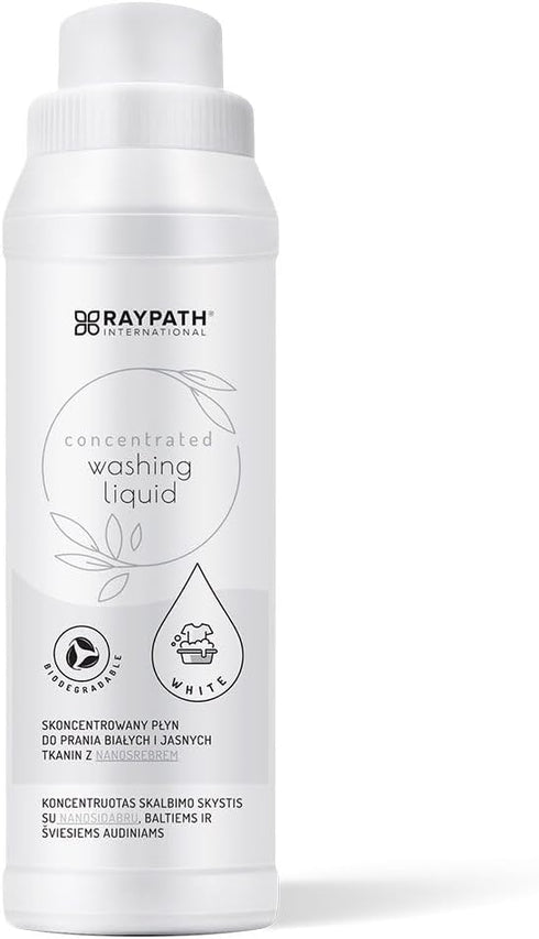 RAYPATH INTERNATIONAL Concentrated Washing Liquid for White & Light Fabrics with Nanosilver 500ml Stain