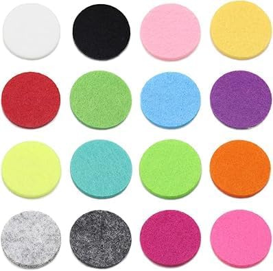 WLngtv 120 Pcs Essential Oil Diffuser Locket Necklace Refill Pads/Aromatherapy Diffuser Necklace Replacement