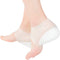 Exceart Heel Cup Insoles - Invisible Silicone Shoe Lift Heel Pads, 2.5CM for Men Women (Size 40-46)