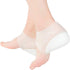 Exceart Heel Cup Insoles - Invisible Silicone Shoe Lift Heel Pads, 2.5CM for Men Women (Size 40-46)