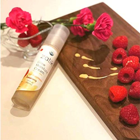 Zatik Naturals Glow Moisture Cream, Sea-Buckthorn & Raspberry Blend, USDA Organic, Vegan, 1.7 oz