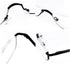 Viseng 2 Pairs Half Frame Reading Glasses, Slim Half Moon Lens Readers, Metal Semi Rimless Eyewear +1.0