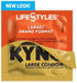 Pack 48 Lifestyles KYNG Premium Lubricated Large Latex Condoms Bulk [Larger Than Standard Condoms with Special