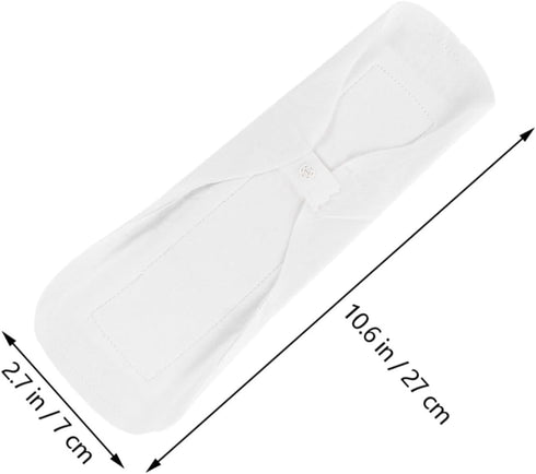TOPPERFUN 3pcs Reusable Washable Cotton Sanitary Pads for Women Leak Resistant Menstrual Napkins Soft Absorbent Panty