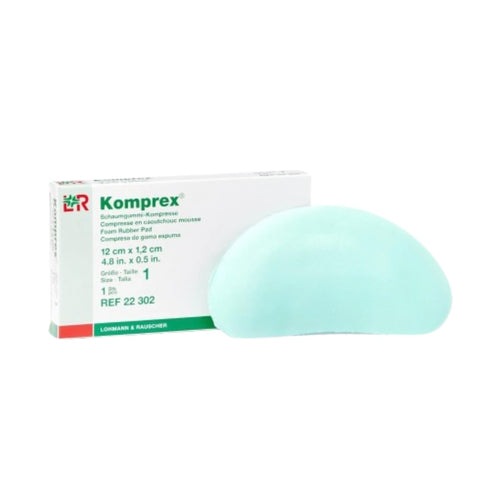 Lohmann & Rauscher Komprex Foam Rubber Pad, Kidney Shaped Foam Padding for Compression Wrapping, Size 0, 9 cm x 5 cm